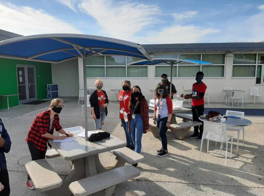 Youth in Action Students Participate in a “Red Out” Day
