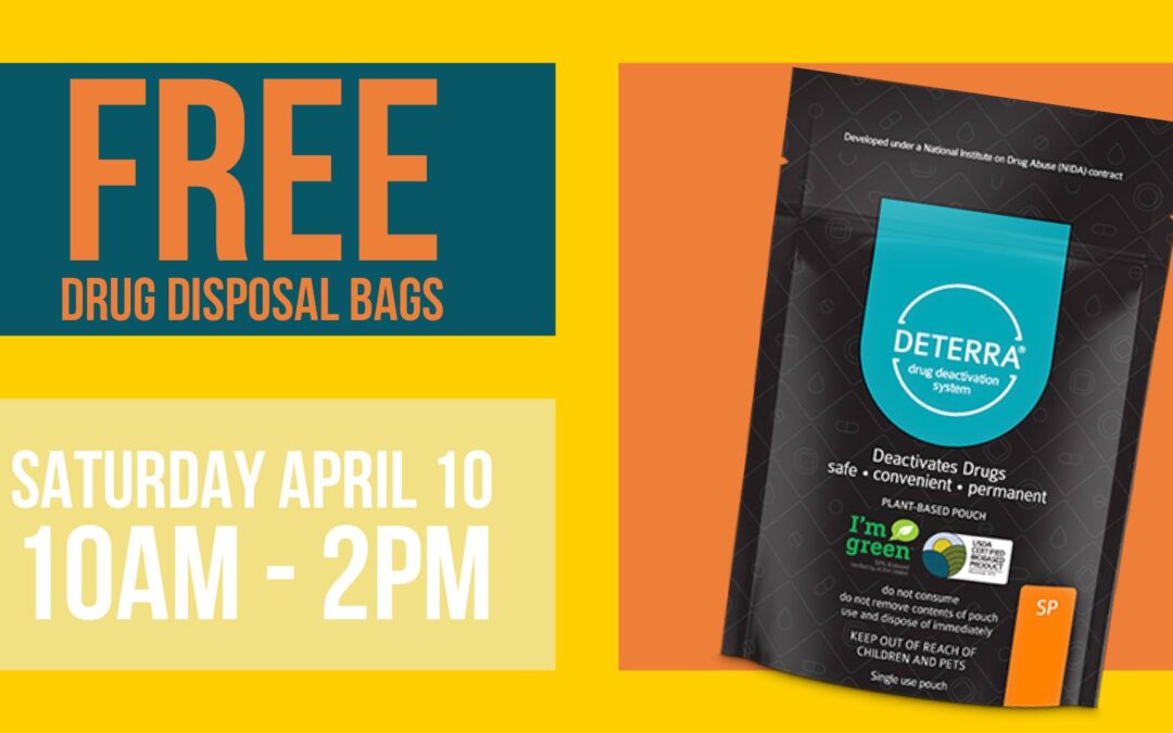 Free Drug Disposal Pouch – curbside pickup
